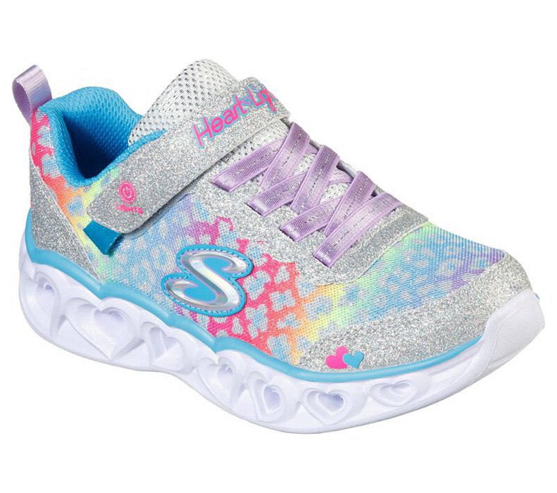 Skechers Flickor Silver/Olika Färger Sneakers - S Lights: Heart Lights - Love Match - Sverige (XSBQO